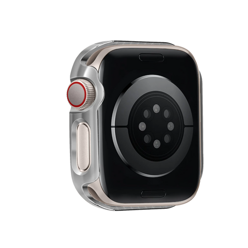 Bandz Coque diamant avec verre Apple Watch 10/11 - 42mm (argenté)
