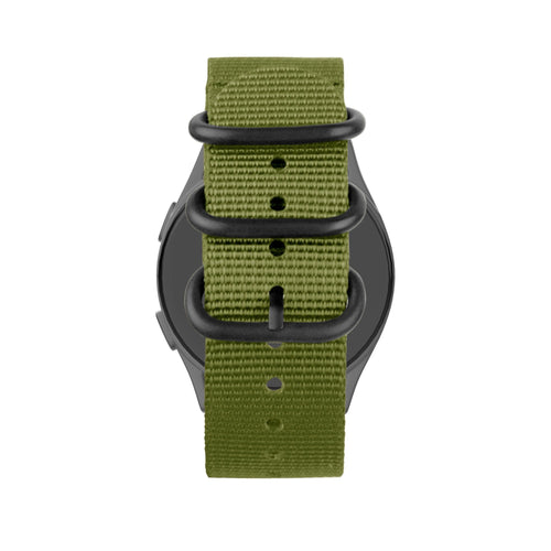 Bandz Bracelet nylon avec boucle Huawei Watch GT 5 Pro 46mm (verte)