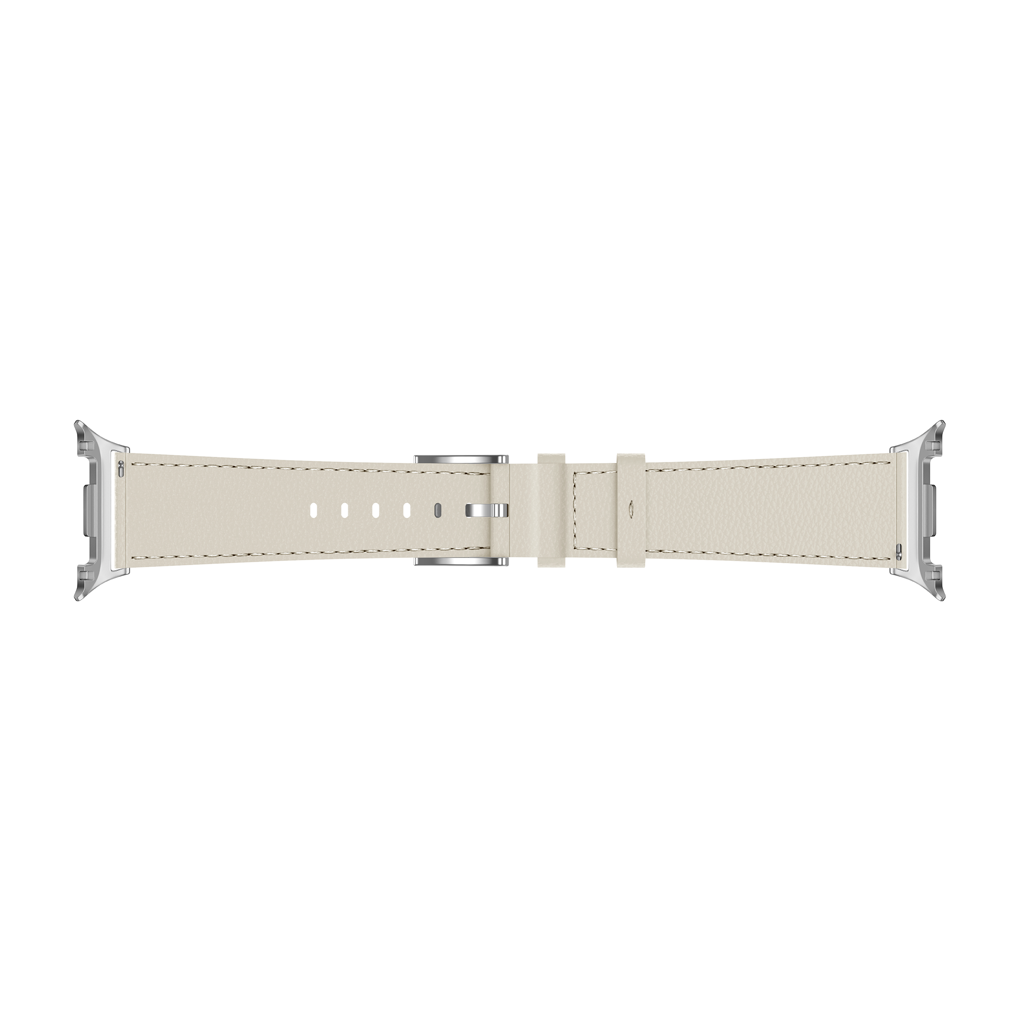 Samsung Galaxy Watch 8 - 44mm Leather Grain Strap (Beige)