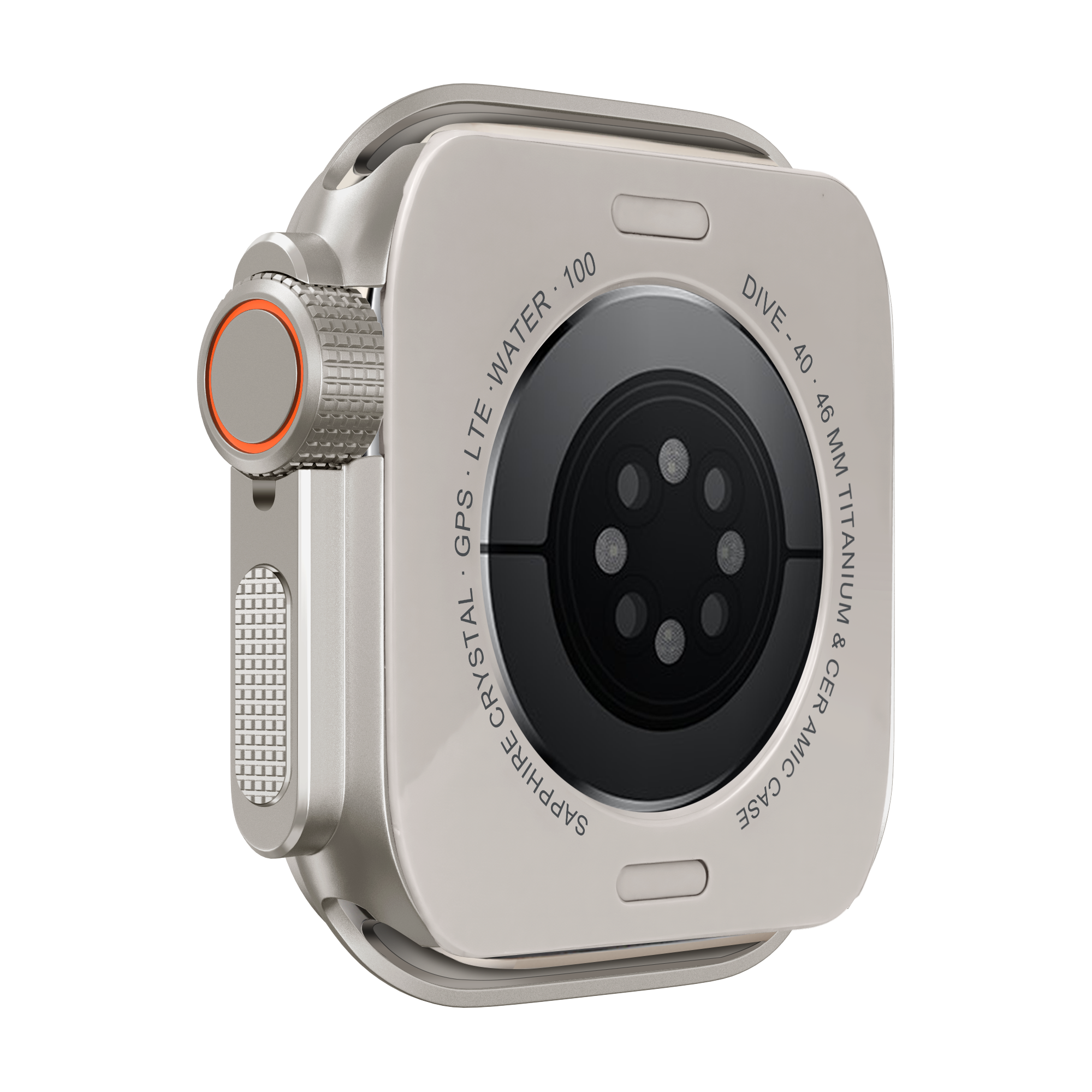 Bandz Coque acier Apple Watch 11 - 46mm (titane)