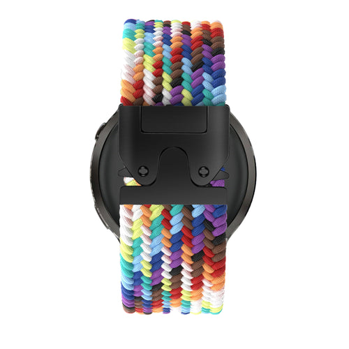 Bandz Bracelet tressé 'Parachute' Garmin Venu 4 - 41mm (arc-en-ciel)