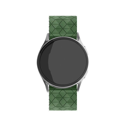 Amazfit Bip U (Pro) Silicone Hexa Strap (Army Green)