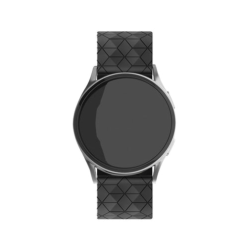 Bracelet silicone Hexa Oppo Watch X2 (noir)