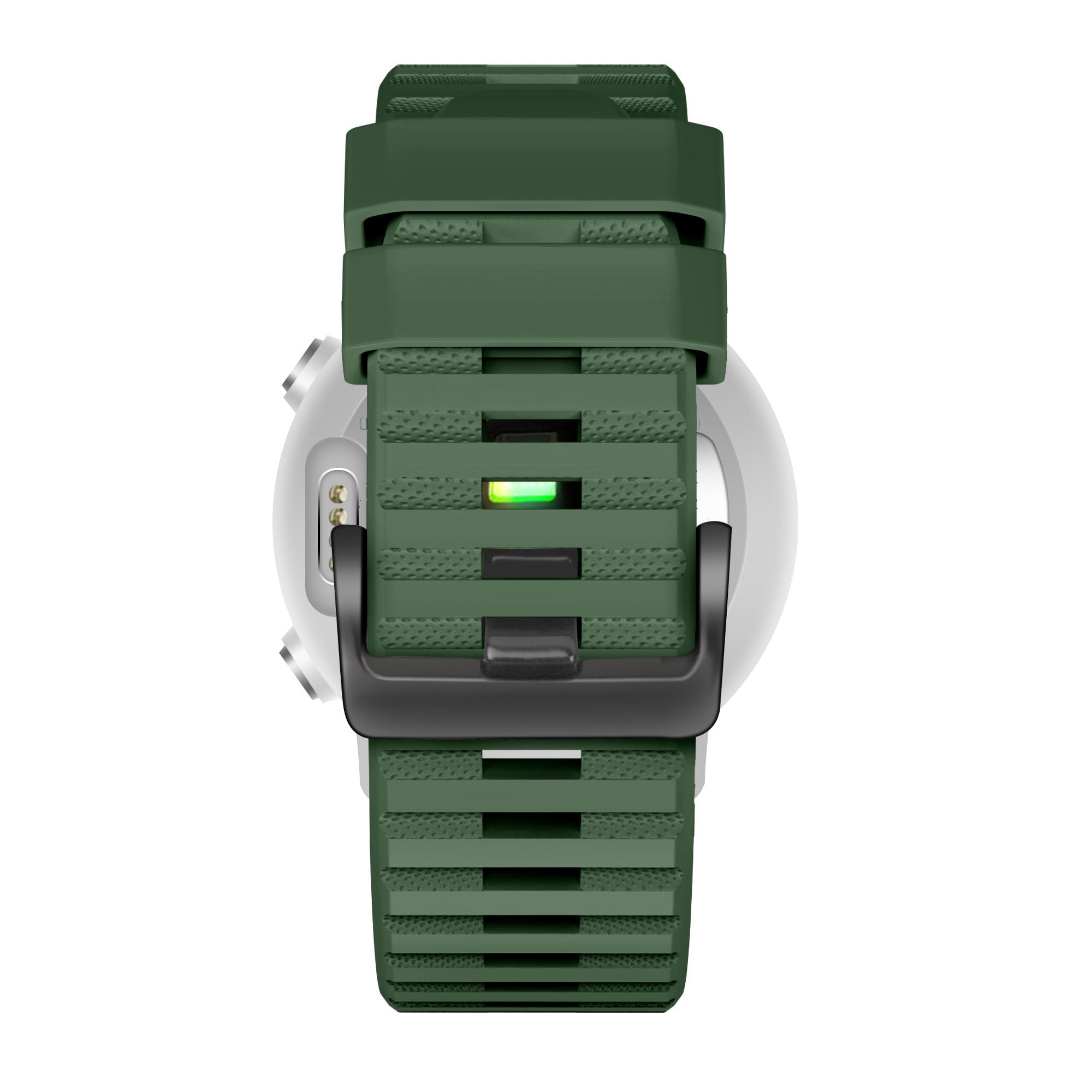 Bracelet silicone avec boucle Garmin Fenix 8 Pro - 51mm (vert foncé)