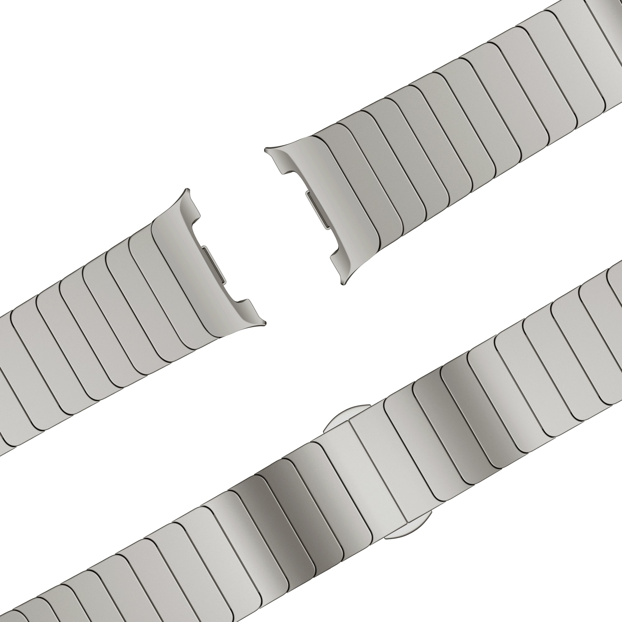 Bandz Bracelet acier 'One Bead' Samsung Galaxy Watch 8 - 44mm (titane)