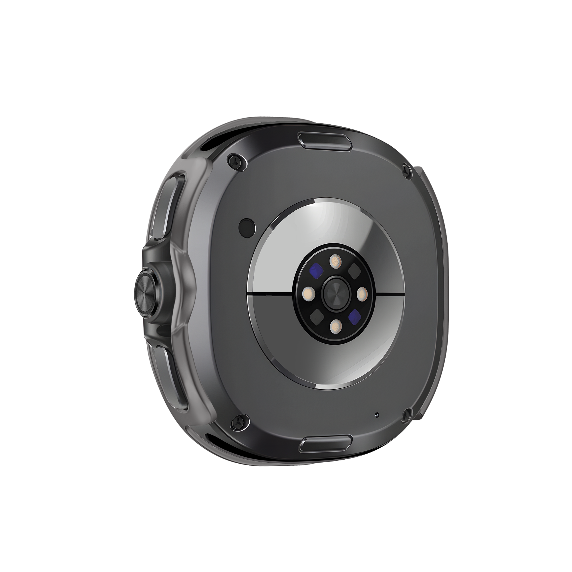 Bandz Coque Bezel avec verre Samsung Galaxy Watch 8 Classic (gris titane/orange)