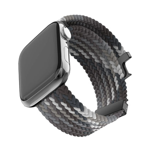 Bandz Bracelet nylon tressée avec P-buckle Apple Watch (mandala noir) 