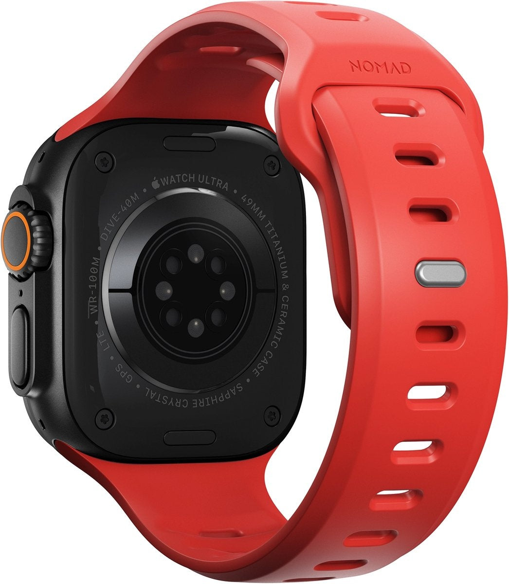 Nomad Bracelet silicone Tempo Apple Watch (corail)