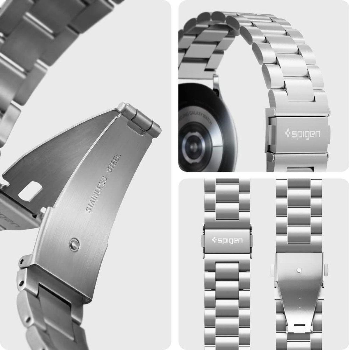 Spigen Bracelet acier Xiaomi Amazfit Bip (argenté)