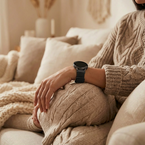 Bandz Garmin Venu 4 - 41mm Adjustable Braided Strap (Black)