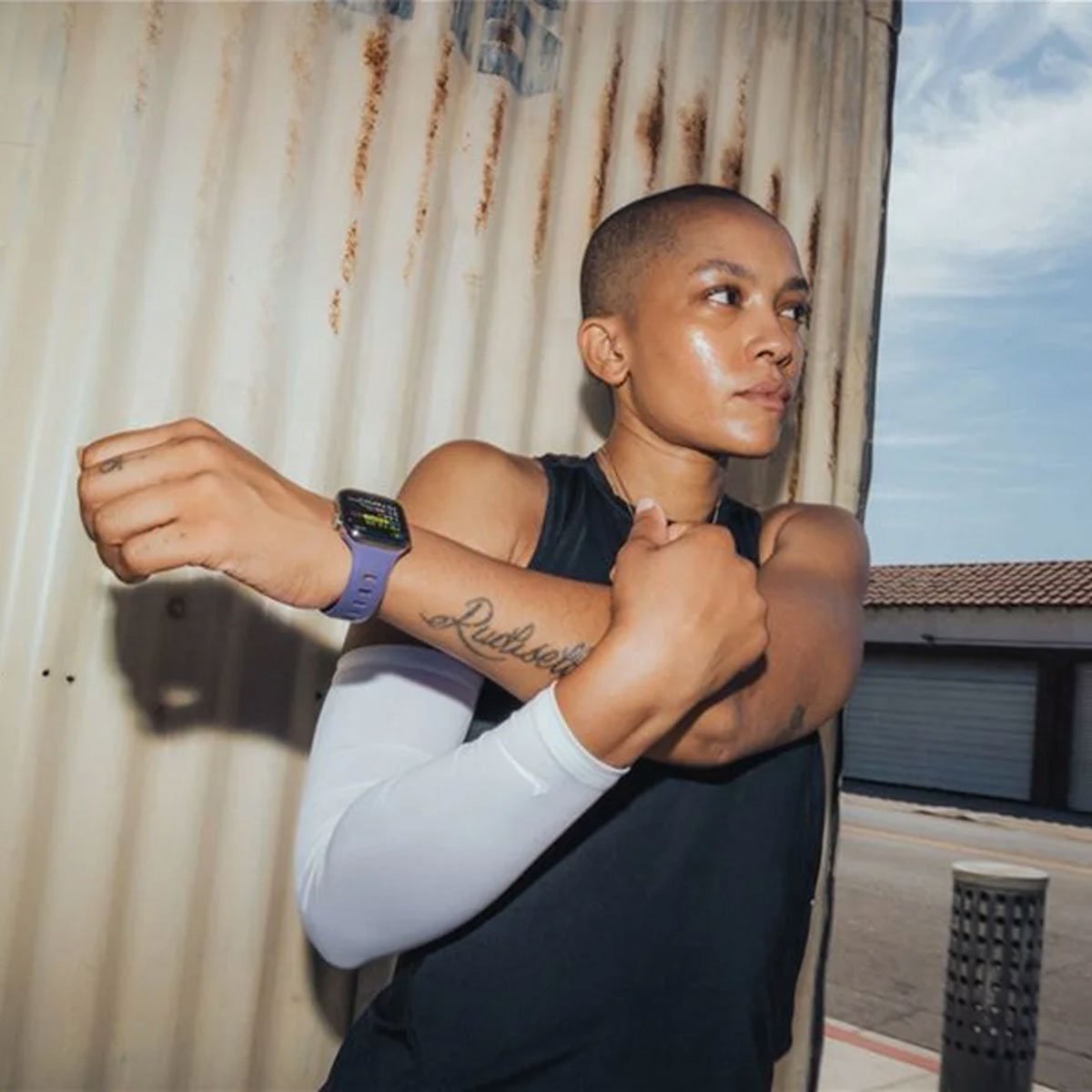 Nomad Apple Watch Silicone Tempo Strap (Purple)