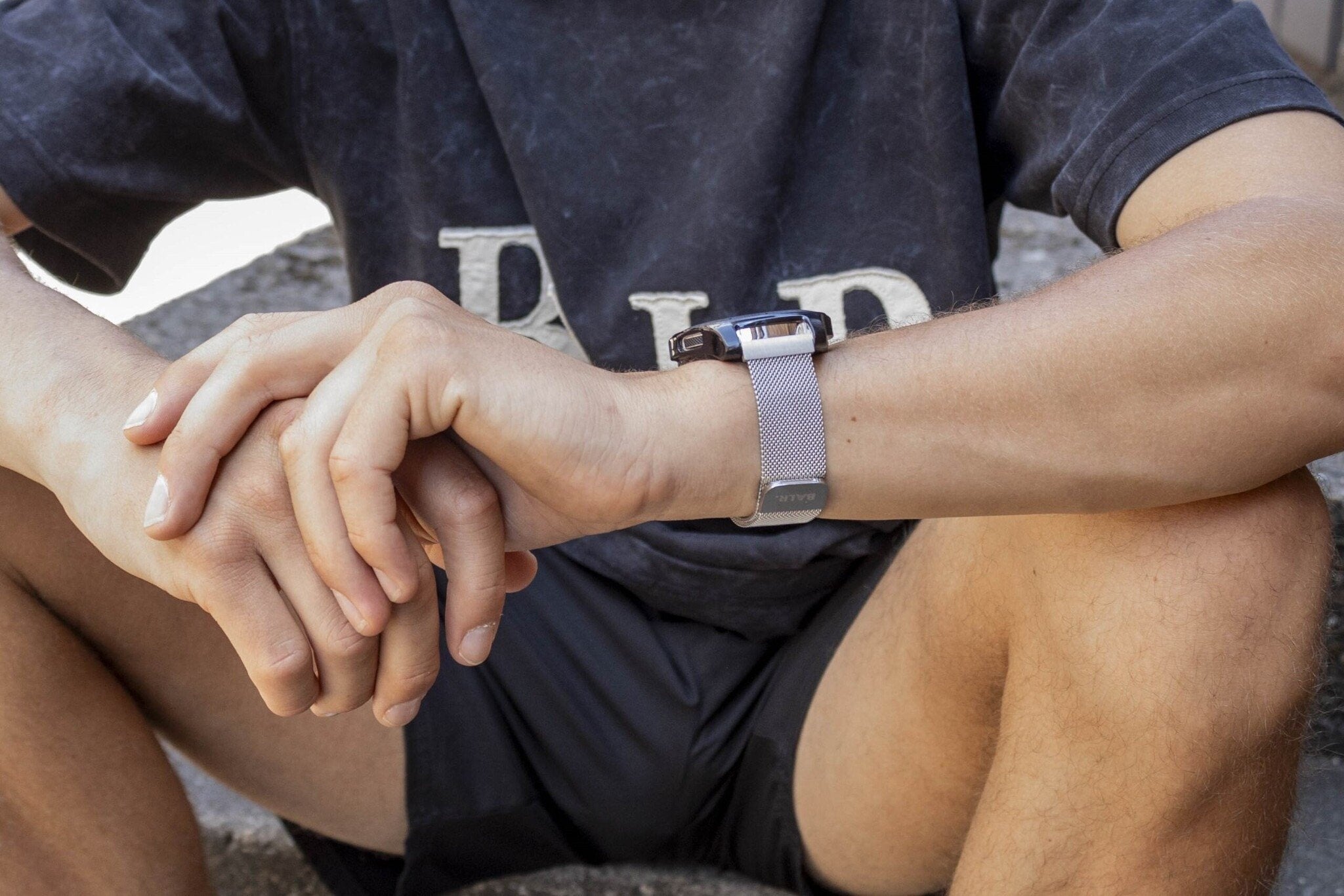 BALR Polar Grit X Pro Milanese Strap (Silver)