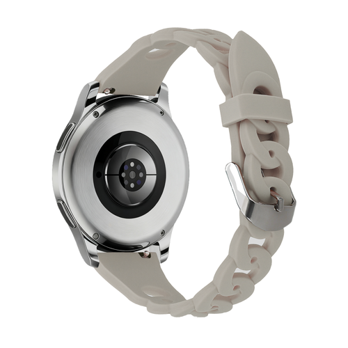 Bandz Bracelet silicone 'Chaînes' Samsung Galaxy Watch 42mm (gris clair)
