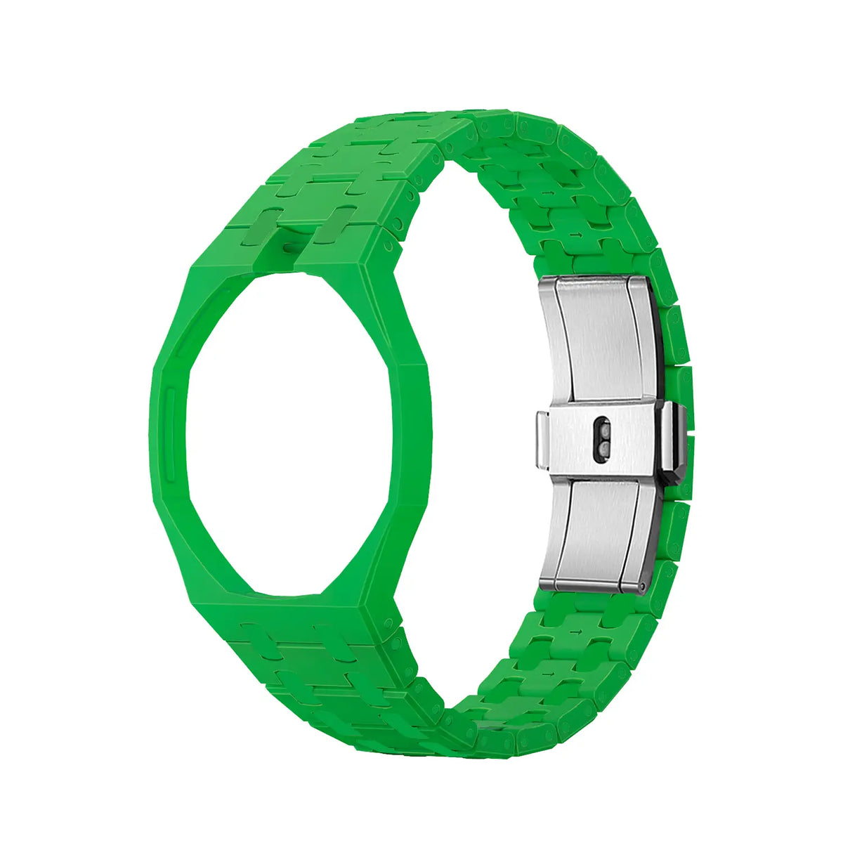 Bracelet biocéramique - 12 heures Swatch Royal Pop (vert foncé)