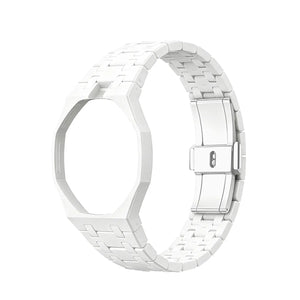 Bracelet biocéramique - 12 heures Swatch Royal Pop (blanc)