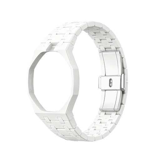 Bracelet biocéramique - 12 heures Swatch Royal Pop (blanc)