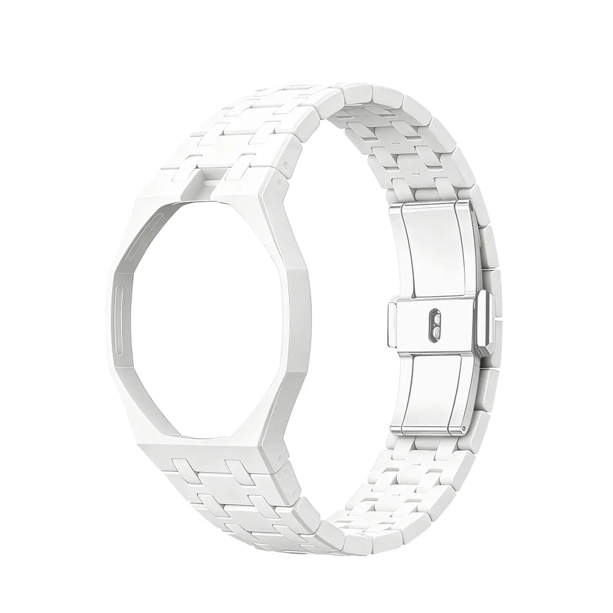 Bracelet biocéramique - 12 heures Swatch Royal Pop (blanc)