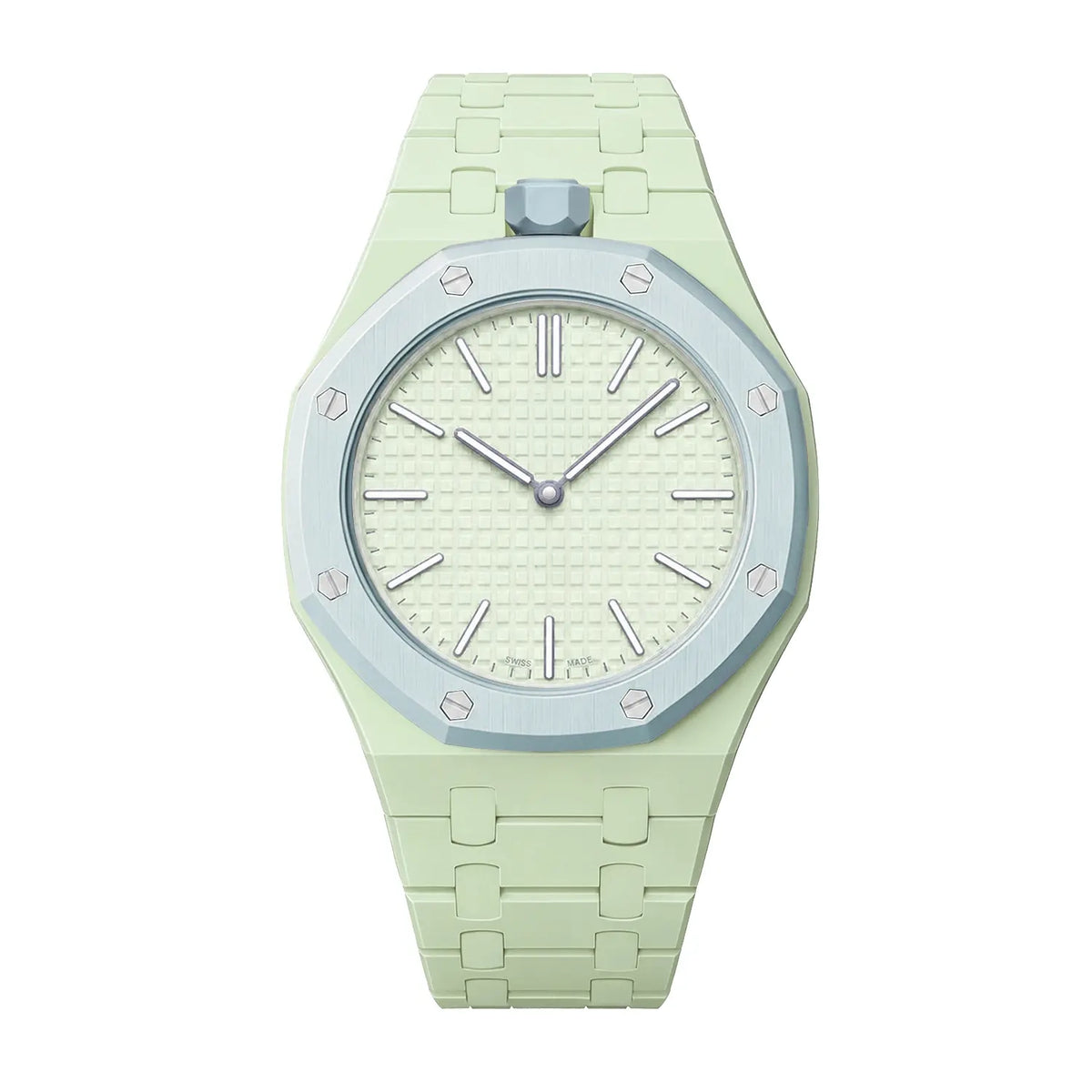 Bracelet biocéramique - 12 heures Swatch Royal Pop (lime)