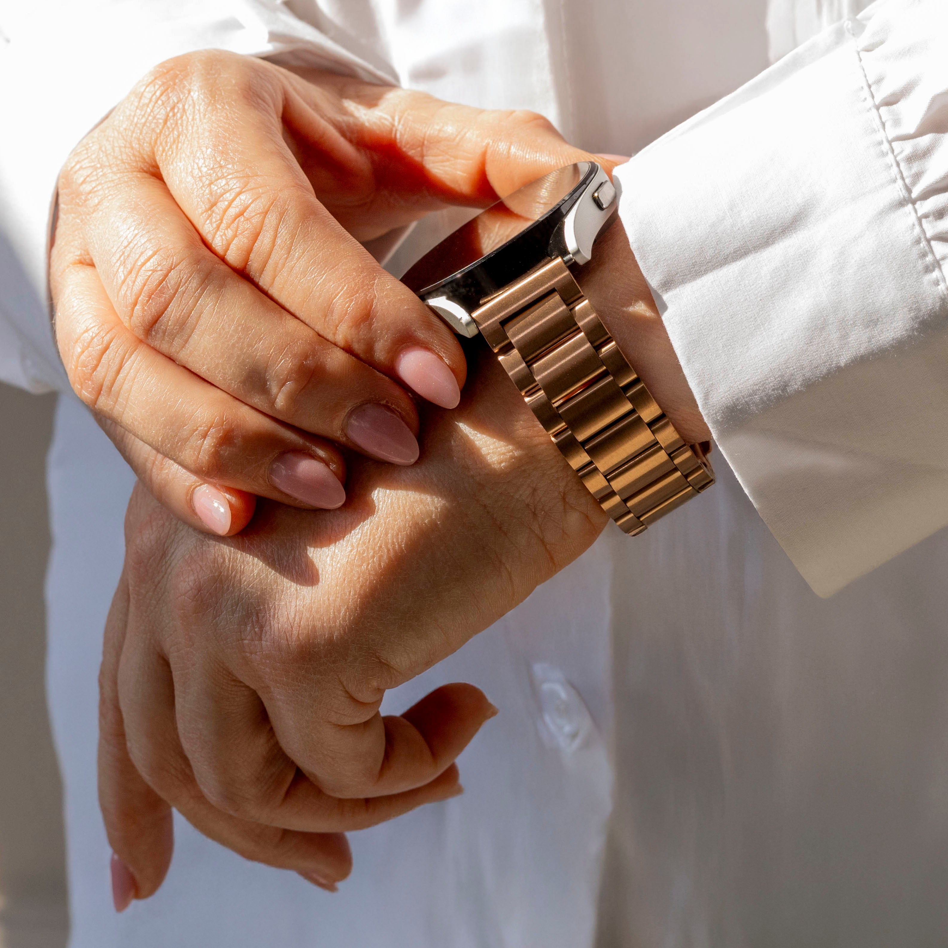 Bracelet acier Withings Steel HR - 36mm (or rose)