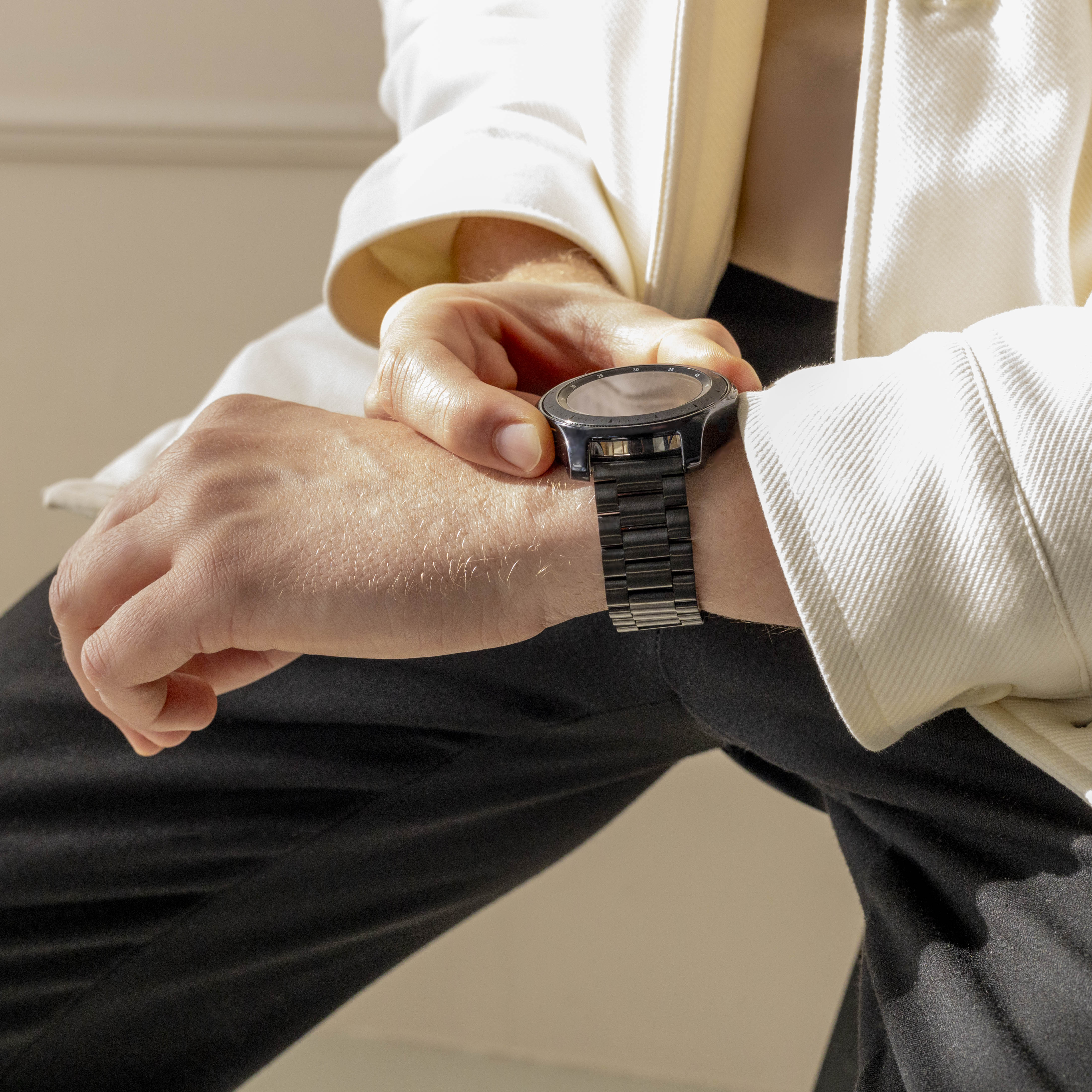 Bracelet acier OnePlus Watch (noir)