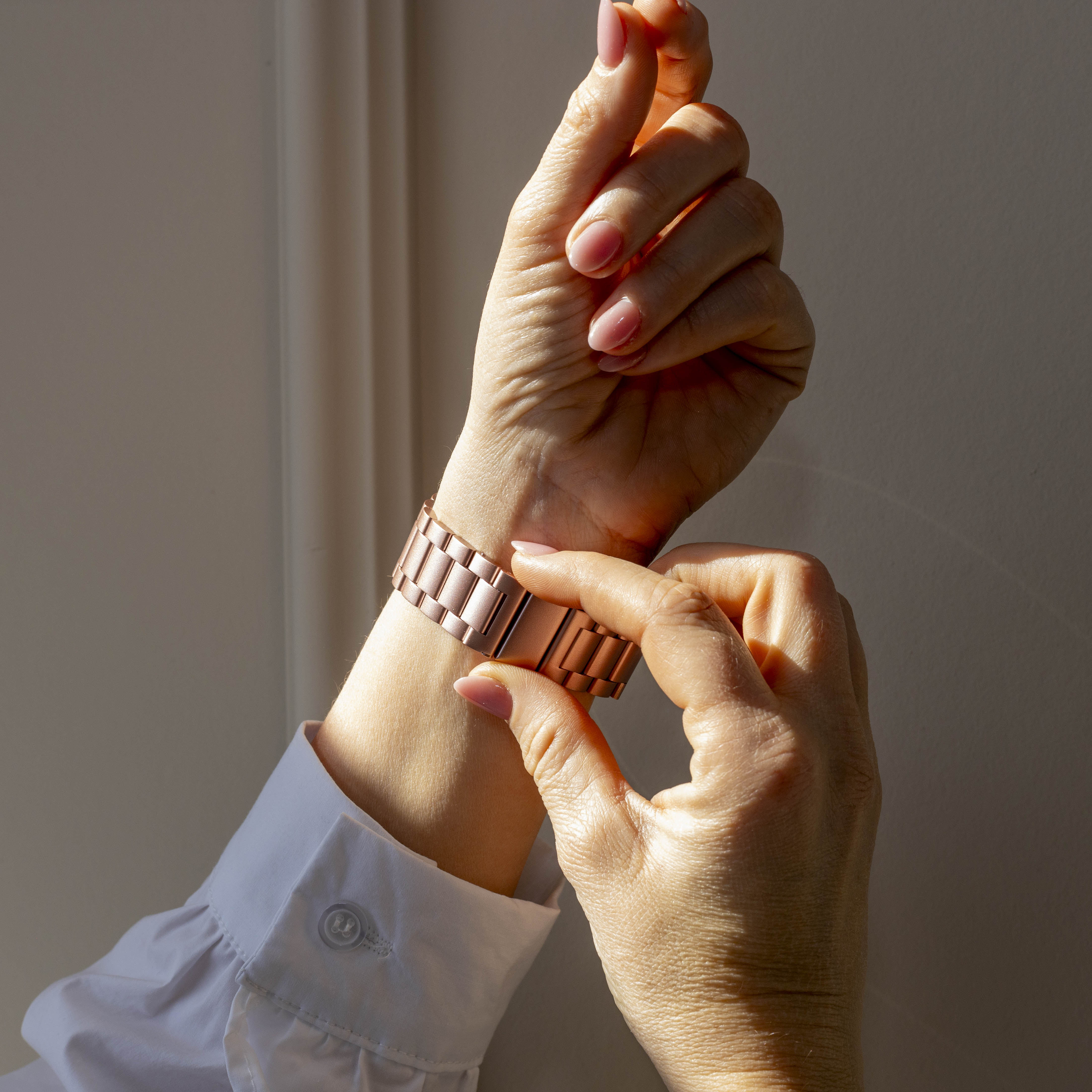 Bracelet acier Samsung Galaxy Watch 6 - 44mm (rose)