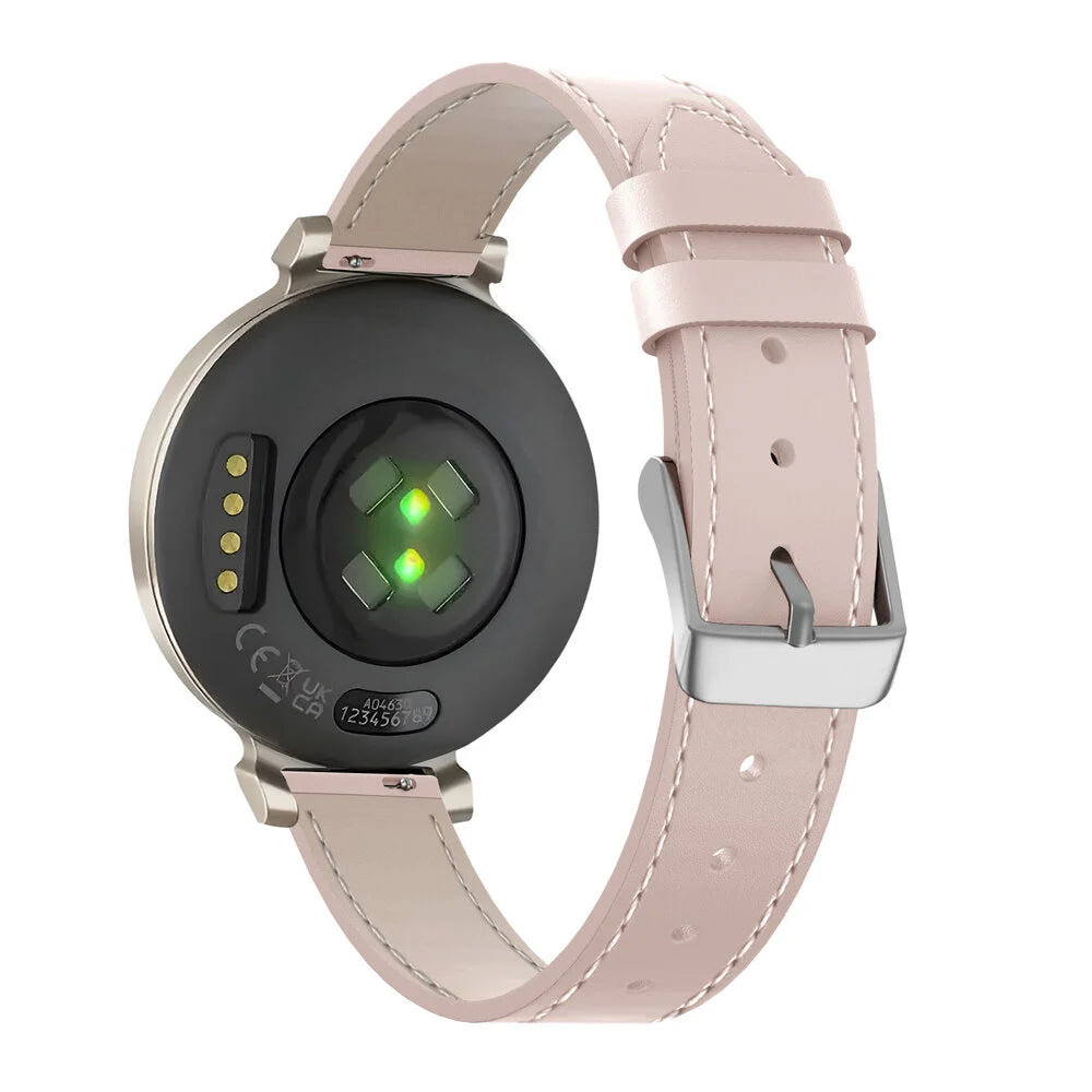 Bracelet montre cuir 14mm - universal (rose)