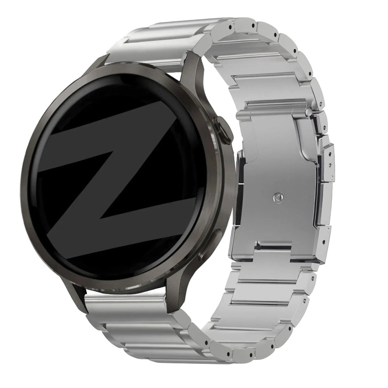 forerunner 255s titanium link band silver