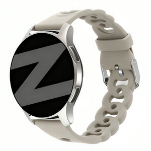 Bandz Amazfit Cheetah 2 Pro Silicone Strap 'Chains' (Light Grey)