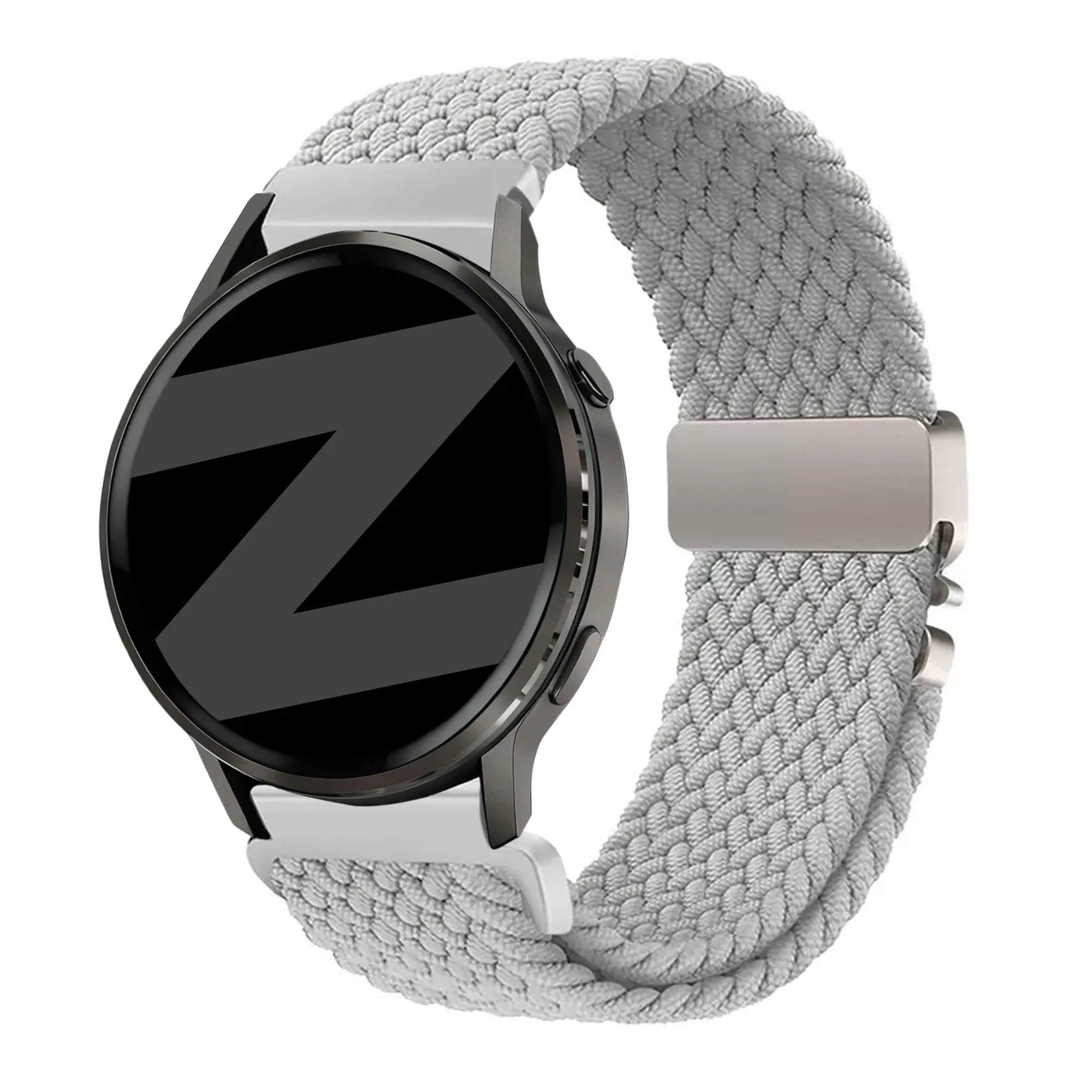 Bandz Bracelet tressé 'Parachute' Garmin Venu 3 (gris clair)