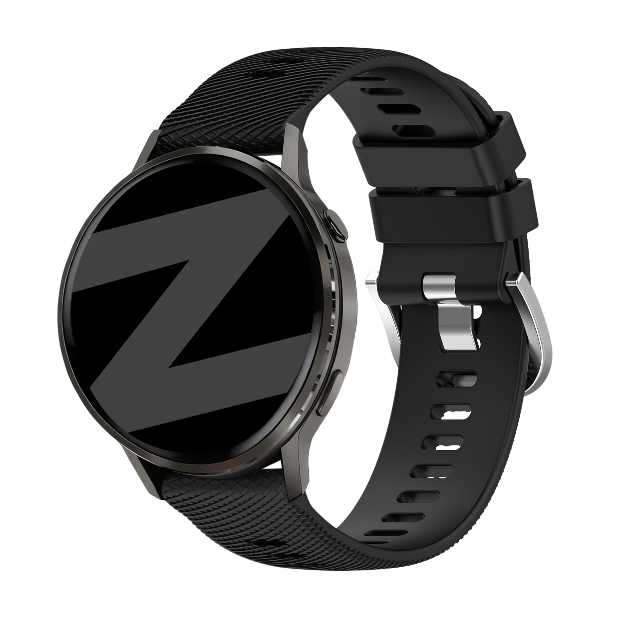 Bandz Bracelet silicone 'Deluxe' Garmin Forerunner 265s (noir)