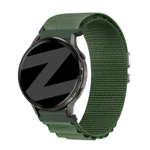 Bandz Garmin Vivoactive 4 Alpine Nylon Strap (Green)