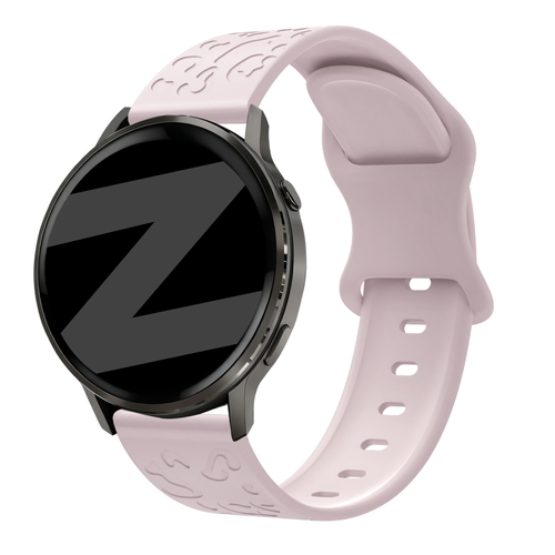 Bandz Bracelet silicone 'Léopard' Garmin Vivoactive 4s (rose)