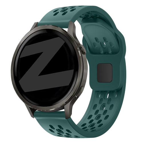 Bandz Garmin Venu 4 - 45mm Silicone Strap 'Air' (Dark Green)