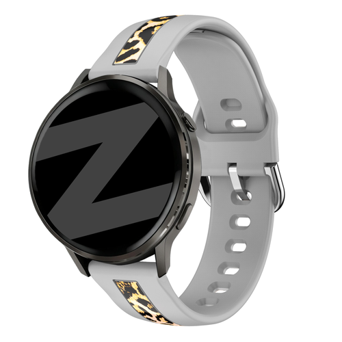 Bandz Bracelet dual léopard Huawei Watch GT 3 - 42mm (gris clair)