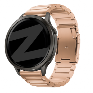 Bandz Garmin Venu SQ 2 Titanium Link Strap (Rose Gold)
