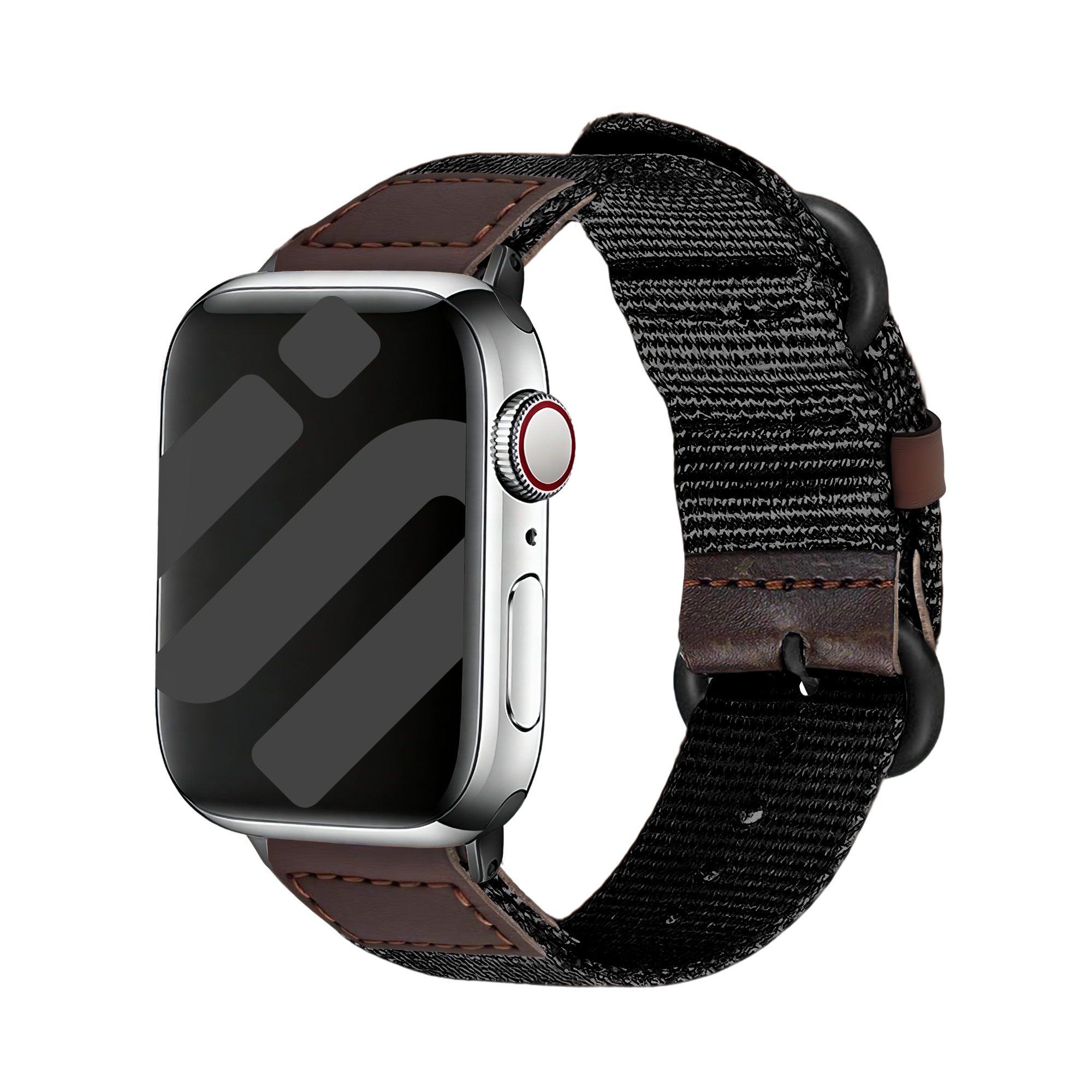 Bracelet lona Apple Watch (noir)