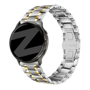 Bandz Bracelet acier 'Deluxe' Garmin Vivoactive 5 (argent/or)