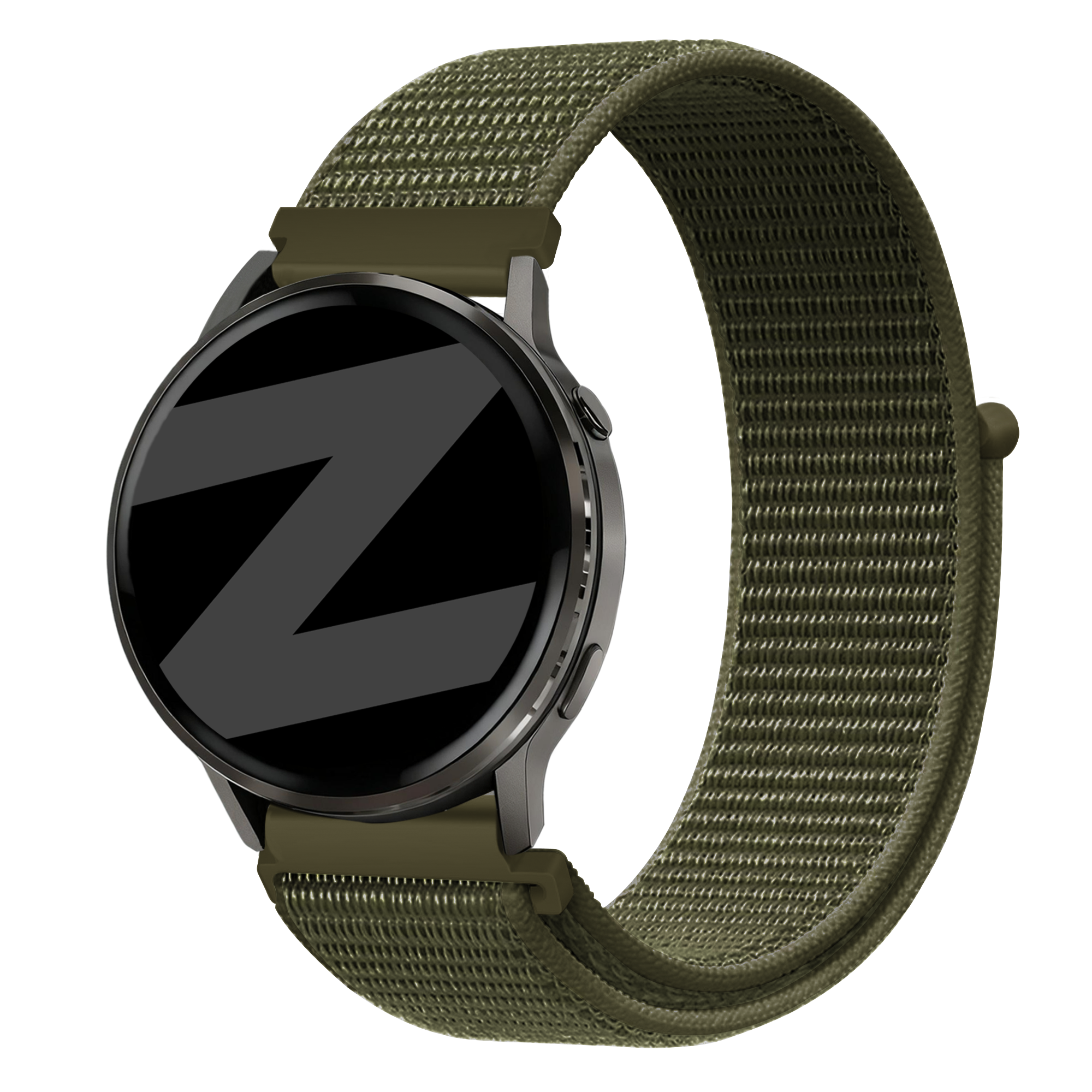Bandz Garmin Forerunner 265 Nylon Loop Strap (Olive)