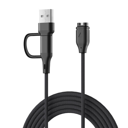 Strap-it USB-A & C 2in1 Braided Garmin Fenix 6 Charger
