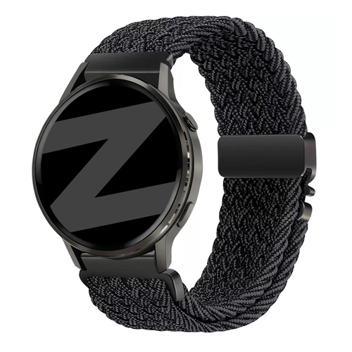 Bandz Bracelet tressé 'Parachute' Garmin Vivoactive 4 (graphite)