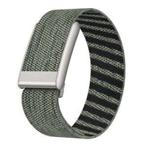 Bracelet nylon compatible avec Whoop MG (gris-vert)