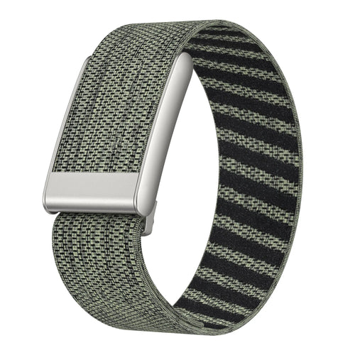 Bracelet nylon compatible avec Whoop MG (gris-vert)
