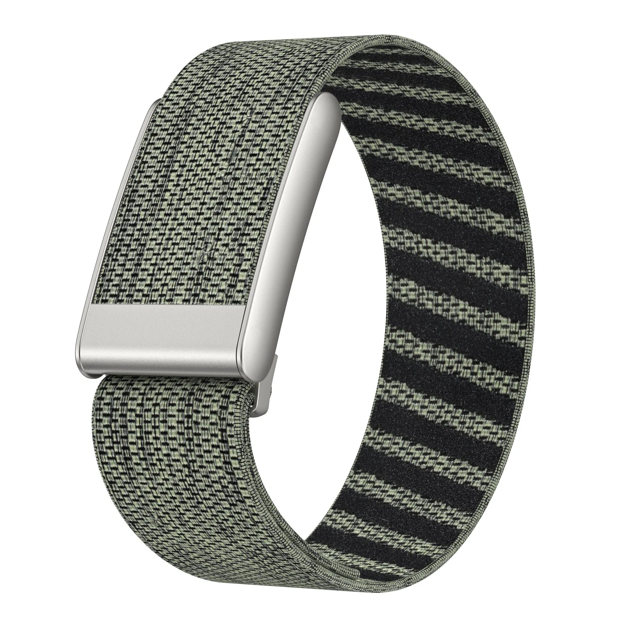 Bracelet nylon compatible avec Whoop MG (gris-vert)
