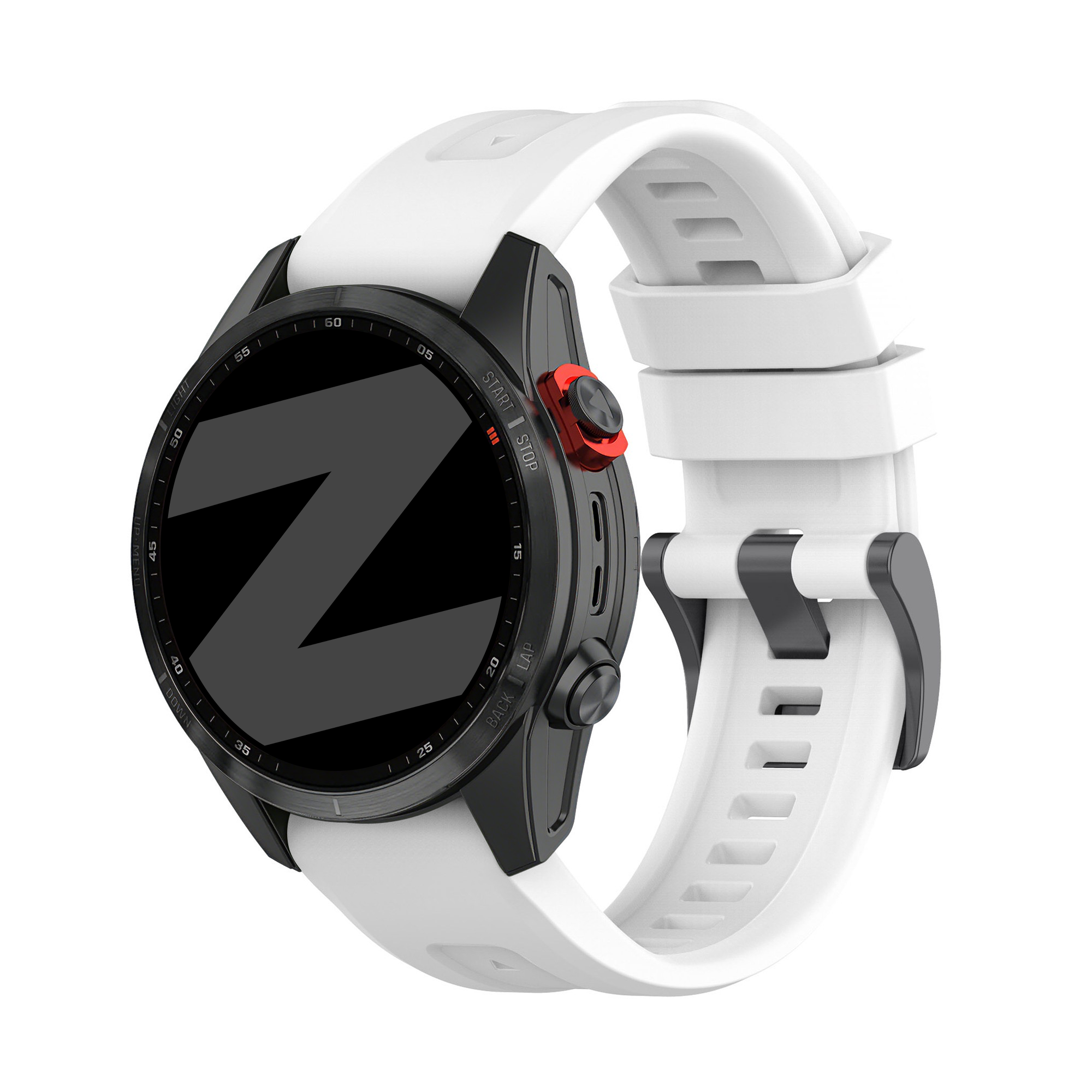 Bandz Bracelet silicone 'Classic' Garmin Descent Mk2(i) (blanc)