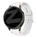 Bandz Bracelet silicone ondulé Garmin Forerunner 265s (blanc)
