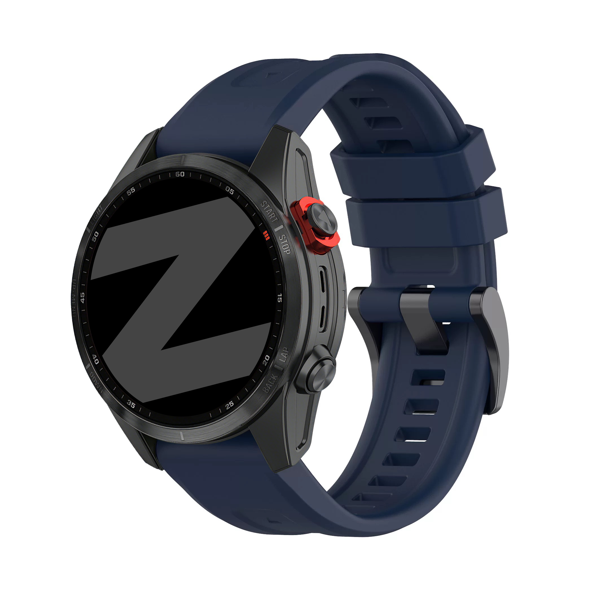 Bandz Bracelet silicone 'Classic' Garmin Descent Mk2(i) (bleu foncé)