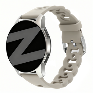 Bandz Bracelet silicone 'Chaînes' Samsung Galaxy Watch 42mm (gris clair)
