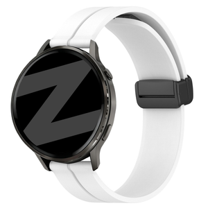 Bandz Bracelet silicone avec boucle en D Garmin Approach S42 (blanc)