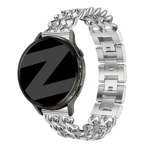 Bandz Coros Apex - 42mm Metal Strap 'Double Chains' (Silver)