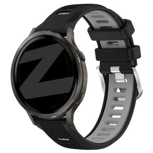 Bandz Bracelet sport avec boucle Garmin Vivoactive 4s (noir/gris)